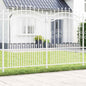 JUNG Vida Gartenzaun Weiß 240 x 202,5 cm Pulverbeschichteter Stahl
