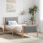 JUNG Vida Bettgestell Braun und hellgrau 80 x 200 cm Massivholz Kiefer