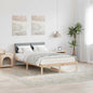 JUNG Vida Bettgestell Braun und hellgrau 120 x 200 cm Massivholz Kiefer