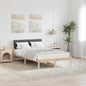 JUNG Vida Bettgestell Braun und Dunkelgrau 120 x 190 cm Massivholz Kiefer