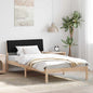 JUNG Vida Bettgestell Braun und Schwarz 100 x 200 cm Massivholz Kiefer