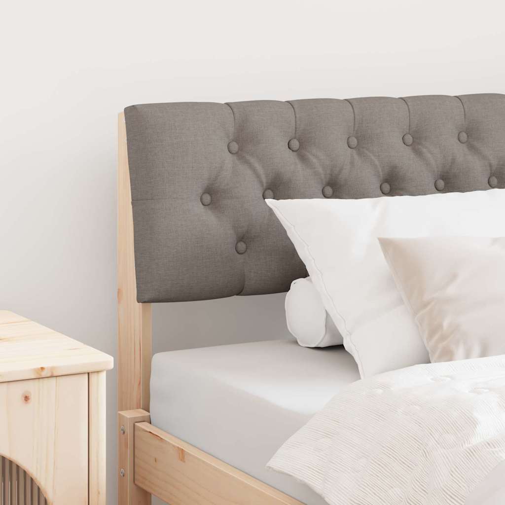 JUNG Vida Gepolstertes Kopfteil Taupe 100 cm Massives Kiefernholz