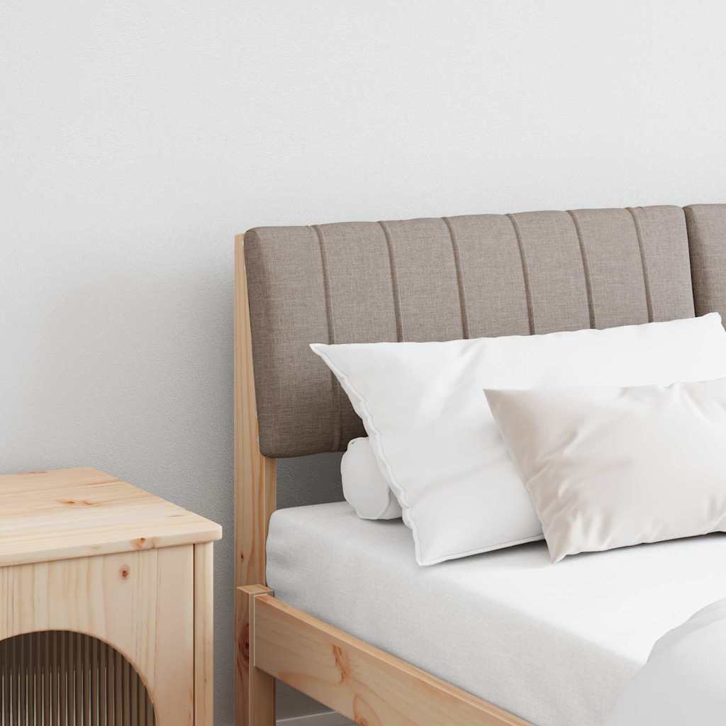 JUNG Vida Gepolstertes Kopfteil Taupe 140 cm Massives Kiefernholz
