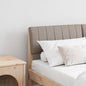 JUNG Vida Gepolstertes Kopfteil Taupe 140 cm Massives Kiefernholz