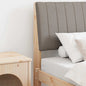JUNG Vida Gepolstertes Kopfteil Taupe 80 cm Massives Kiefernholz