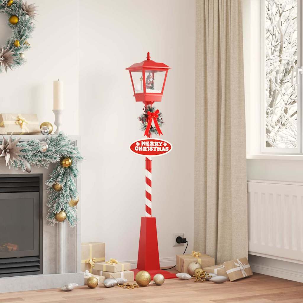 JUNG Vida Weihnachtsstraßenlampe mit Laterne Rot 40,5x40,5x180cm