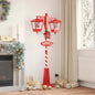 JUNG Vida Weihnachtsstraßenlampe mit 2 Laternen Rot 40,5 x 80 x 188 cm