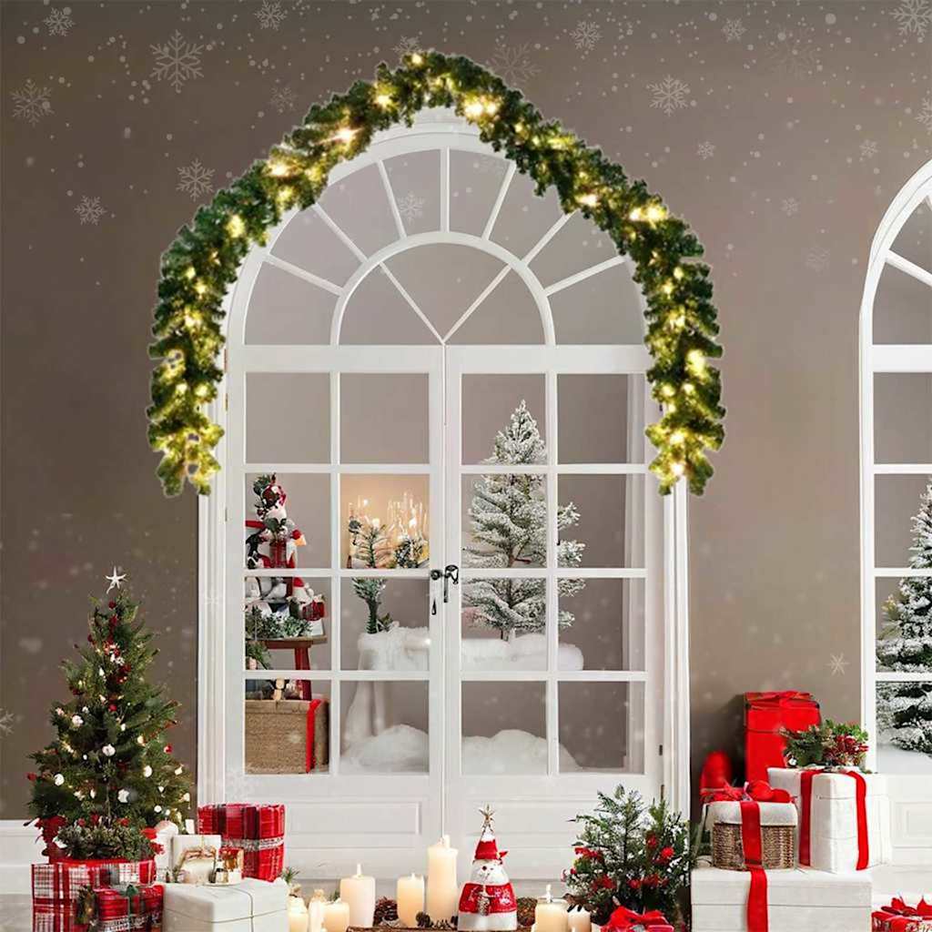 JUNG Vida Weihnachtsgirlande mit 600 LEDs 2 pcs Grün PVC