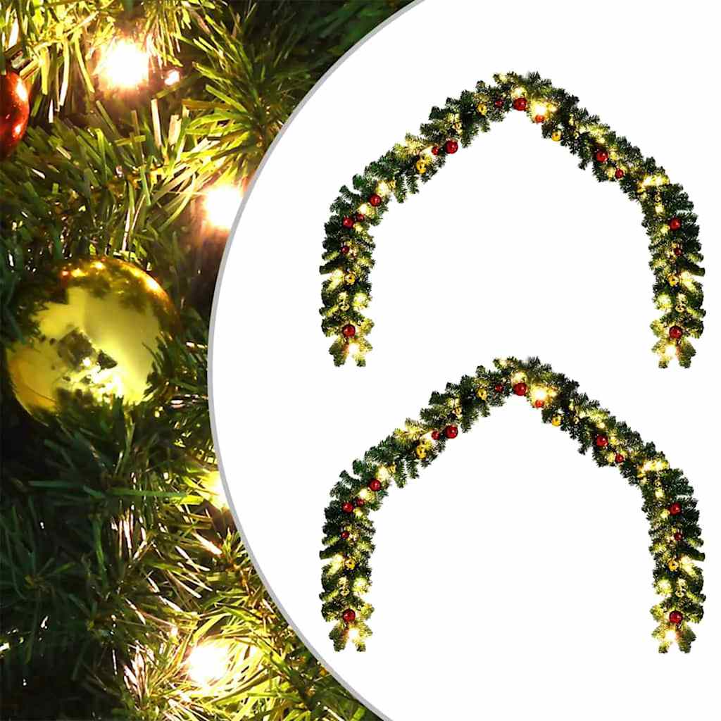 JUNG Vida Weihnachtsgirlande mit 600 LEDs 2 pcs Grün PVC