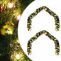 JUNG Vida Weihnachtsgirlande mit 600 LEDs 2 pcs Grün PVC