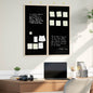 JUNG Vida Info-Tafel Schwarz 80 x 80 x 1,4 cm Massivholz Kiefer