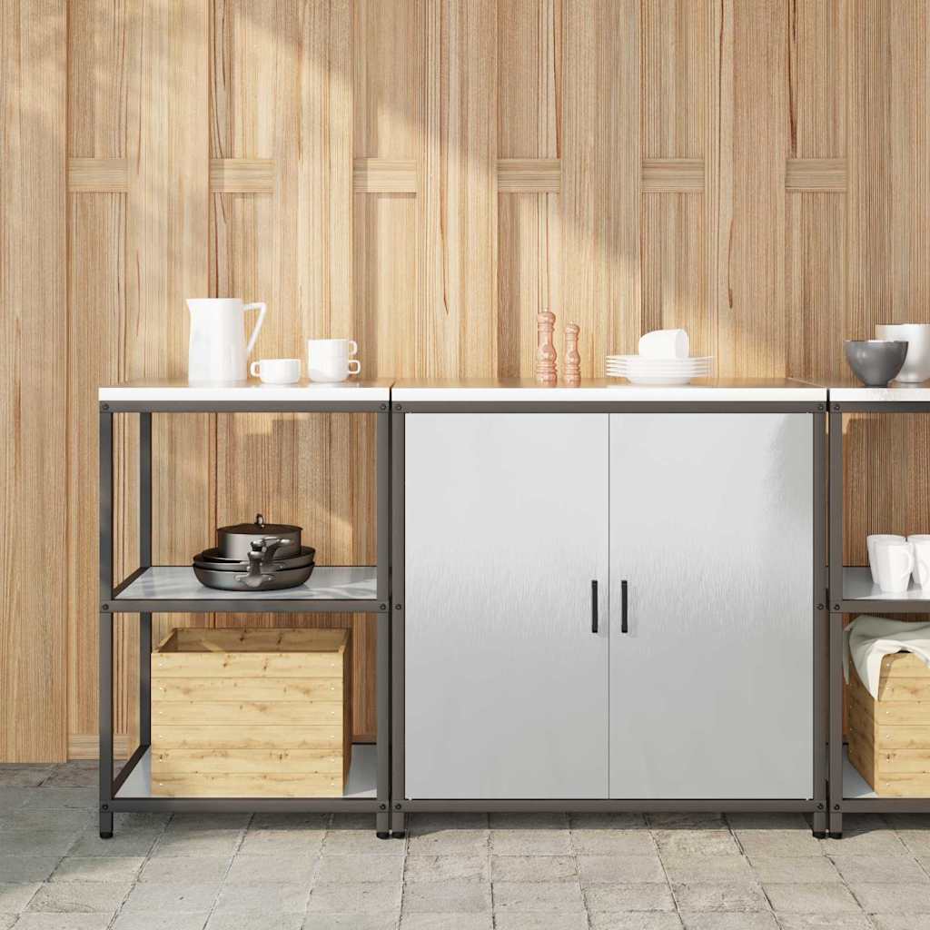 JUNG Vida Aufbewahrungsset für die Küche mit Regal 2 pcs Silber Edelstahl