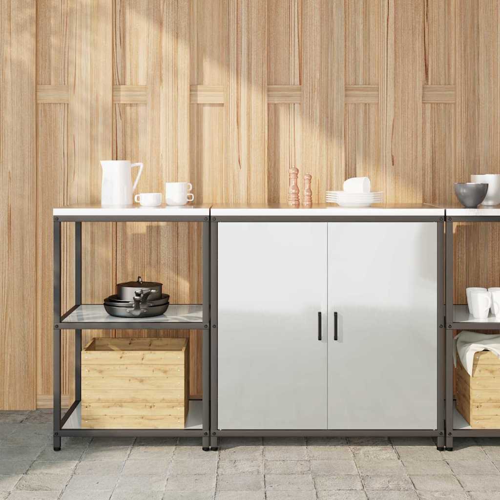 JUNG Vida Aufbewahrungsset für die Küche 2 pcs Silber Verzinkter Stahl