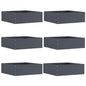 JUNG Vida Raseneinfassung 6 pcs Anthrazit 40 x 40 x 13 cm Stahl