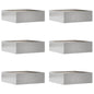 JUNG Vida Raseneinfassung 6 pcs Silber 40 x 40 x 13 cm Edelstahl