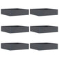 JUNG Vida Raseneinfassung 6 pcs Anthrazit 50 x 50 x 13 cm Stahl
