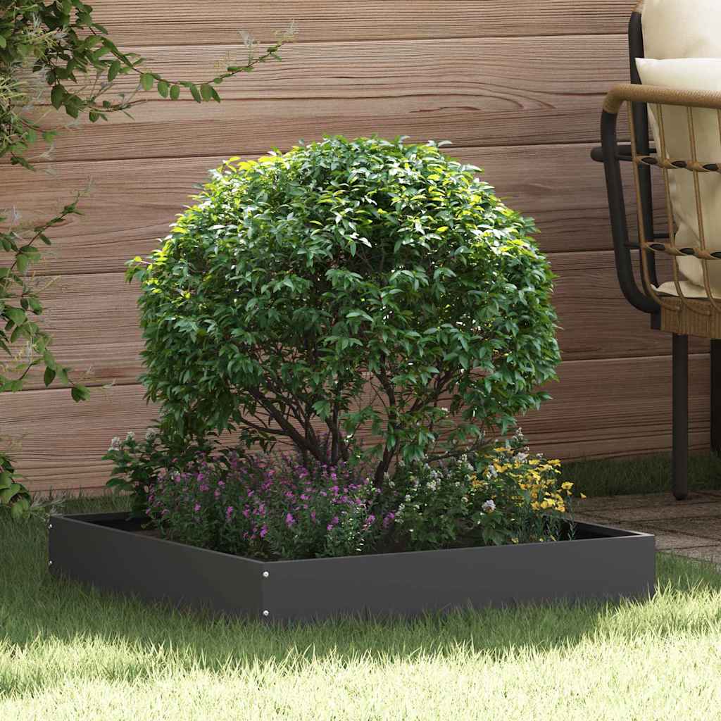 JUNG Vida Raseneinfassung 6 pcs Schwarz 60 x 60 x 13 cm Stahl