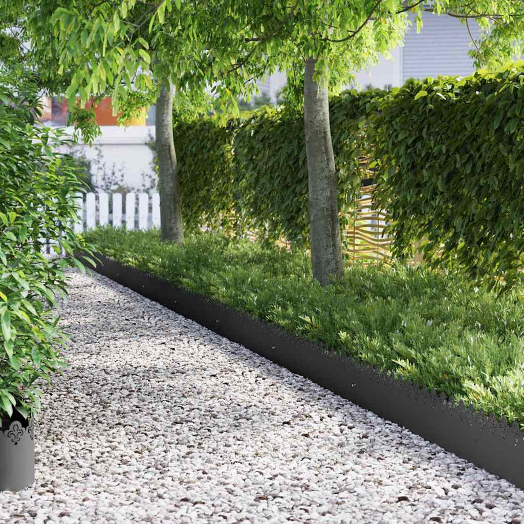 JUNG Vida Rasenkanten 20 pcs Schwarz 103 x 0,05 x 22 cm Stahl