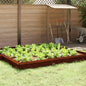JUNG Vida Schneckenzaun 16 pcs Rostig 50 x 3,5 x 25 cm Wetterfeststahl