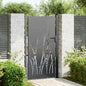 JUNG Vida Gartentor Schwarz 110 x 180 cm Pulverbeschichteter Stahl