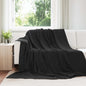 JUNG Vida Überwurfdecke Schwarz 220 x 240 cm Fleece