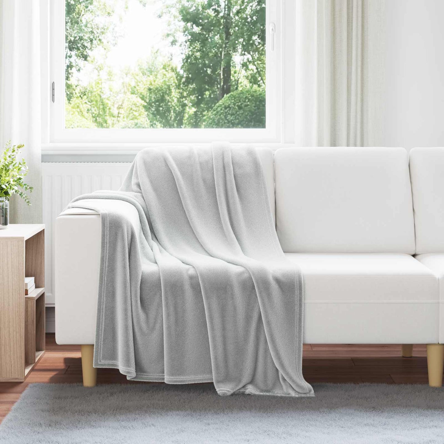 JUNG Vida Wohndecken 6 Stück Grau 130 x 150 cm Fleece