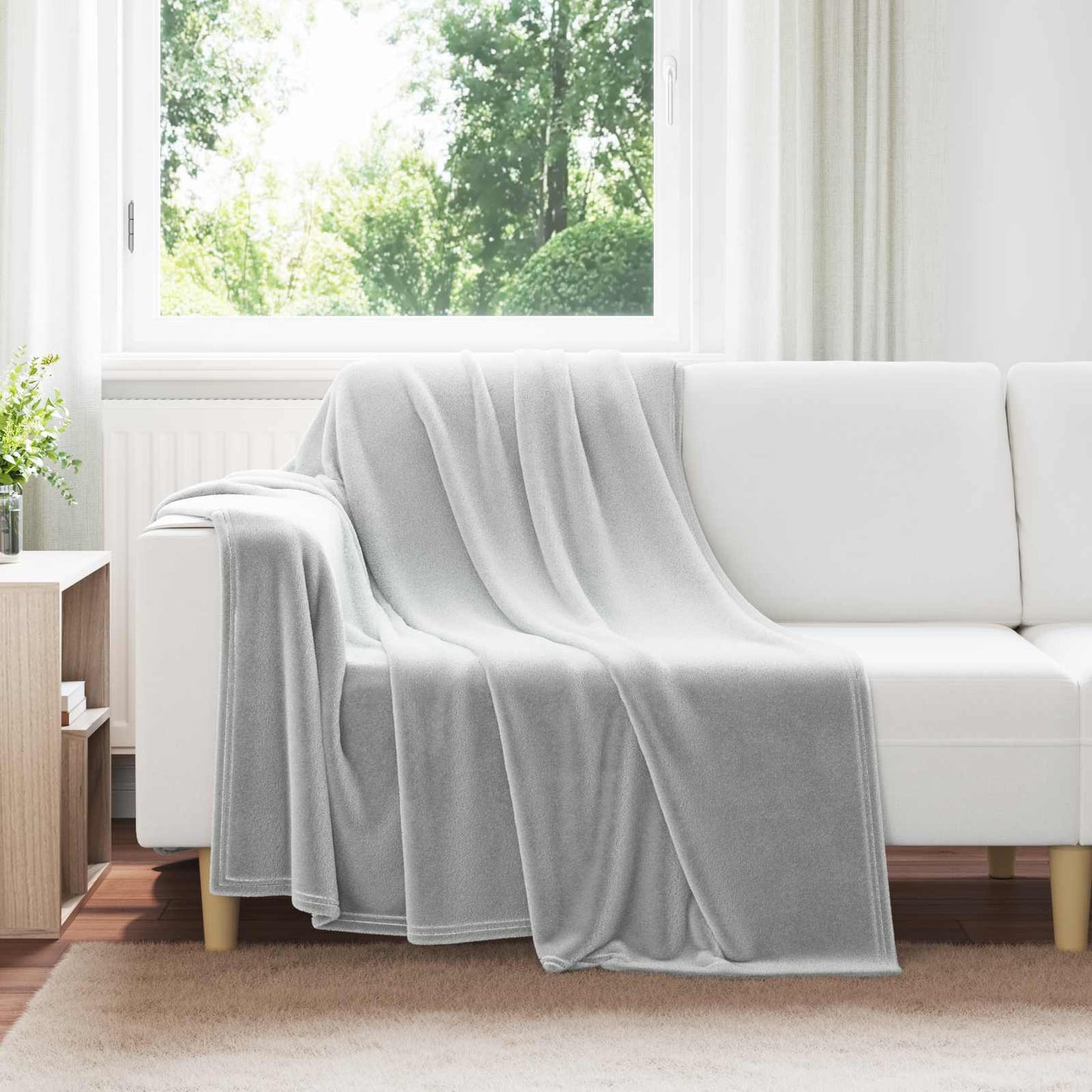 JUNG Vida Wohndecken 6 Stück Grau 150 x 200 cm Fleece