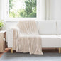 JUNG Vida Wohndecken 6 Stück Beige 150 x 130 cm Fleece
