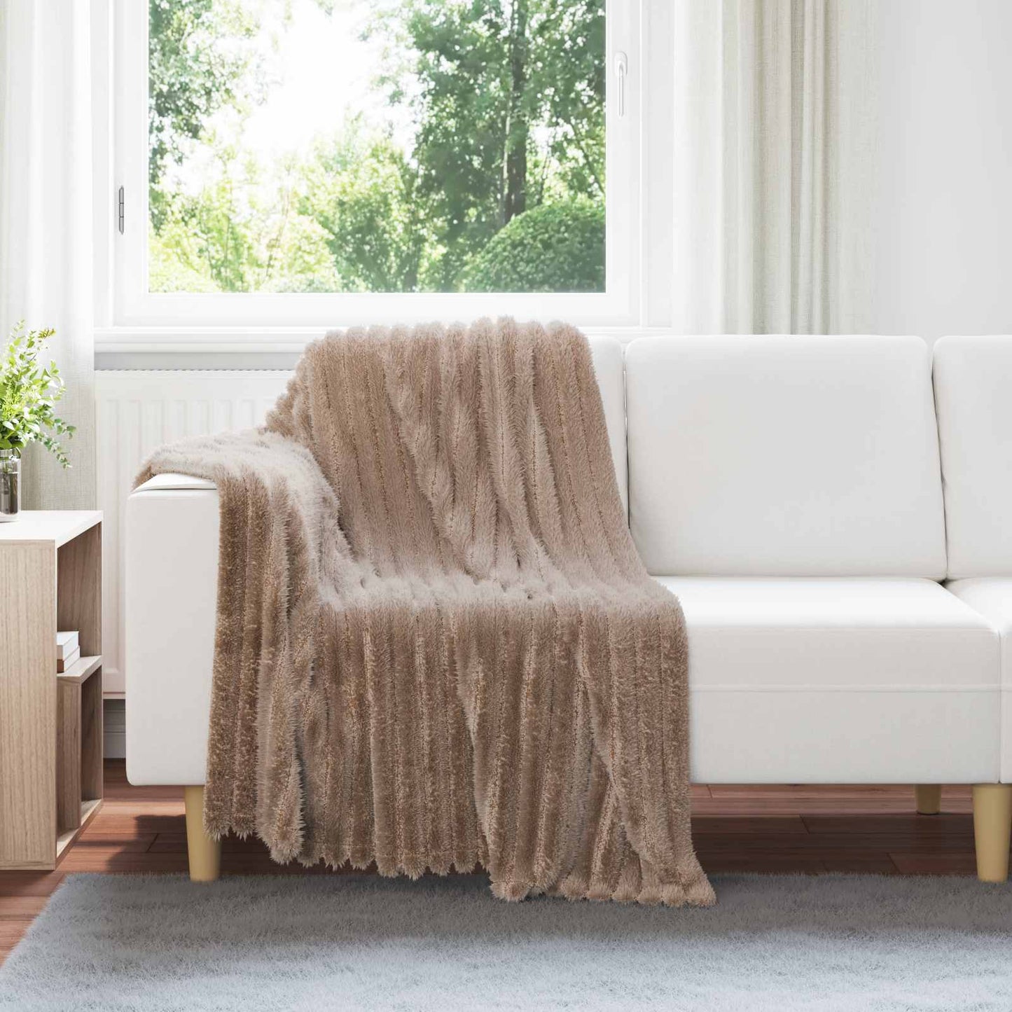 JUNG Vida Wohndecken 6 Stück Kamel 150 x 130 cm Fleece