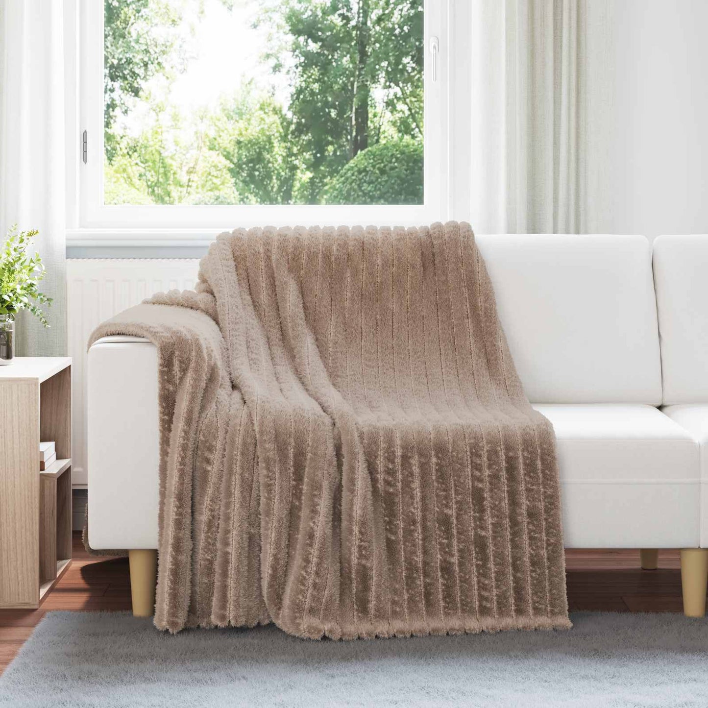 JUNG Vida Wohndecken 6 Stück Kamel 200 x 150 cm Fleece