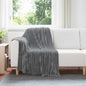 JUNG Vida Wohndecken 6 Stück Dunkelgrau 150 x 130 cm Fleece