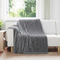 JUNG Vida Wohndecken 6 Stück Dunkelgrau 200 x 150 cm Fleece