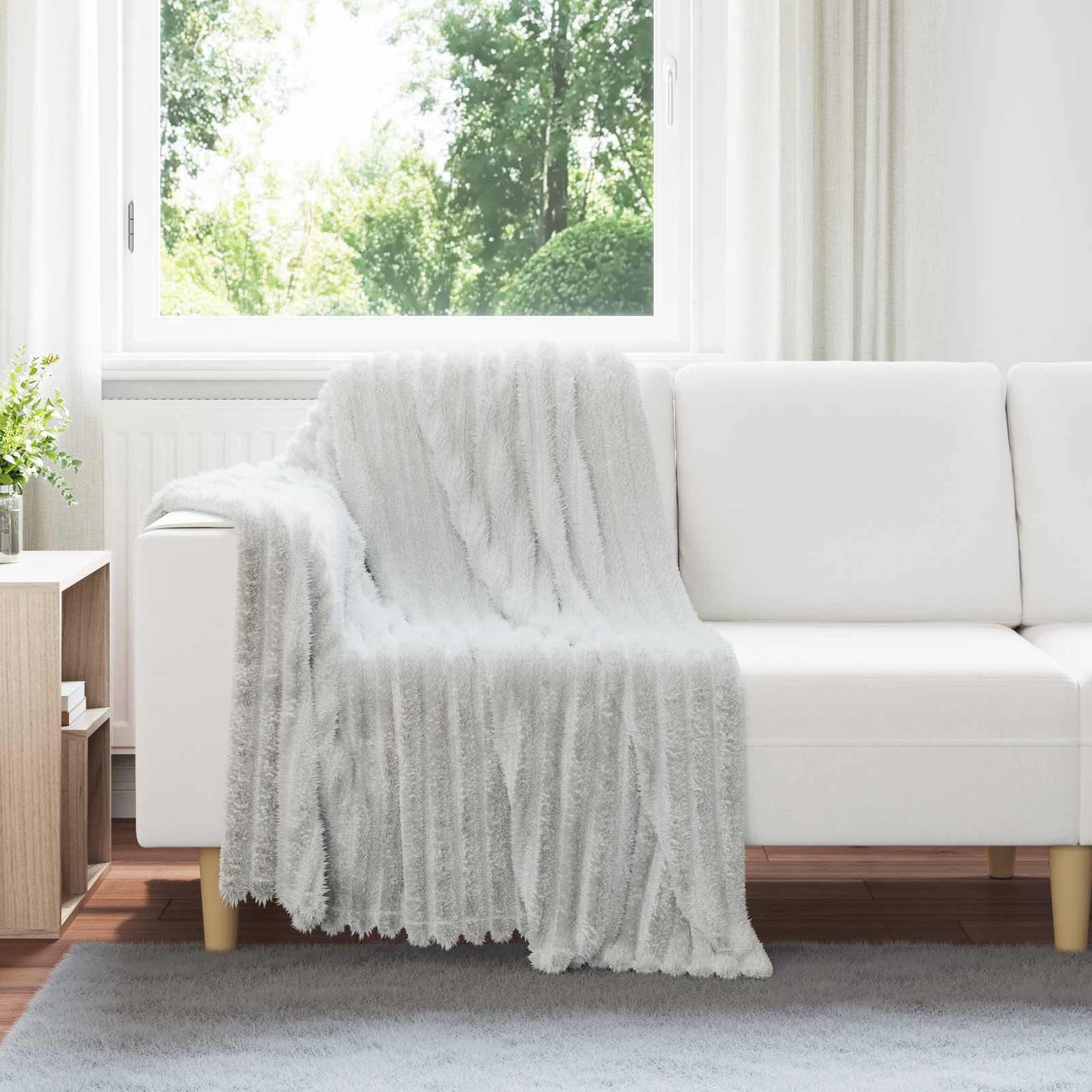 JUNG Vida Wohndecken 6 Stück Grau 150 x 130 cm Fleece
