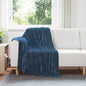 JUNG Vida Wohndecken 6 Stück Marineblau 150 x 130 cm Fleece