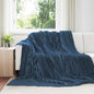 JUNG Vida Wohndecken 6 Stück Marineblau 240 x 220 cm Fleece