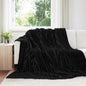 JUNG Vida Wohndecken 6 Stück Schwarz 270 x 240 cm Fleece