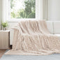 JUNG Vida Überwurfdecke Beige 270 x 240 cm Fleece