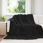 JUNG Vida Überwurfdecke Schwarz 270 x 240 cm Fleece