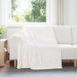 JUNG Vida Überwurfdecke Weiß 200 x 150 cm Fleece