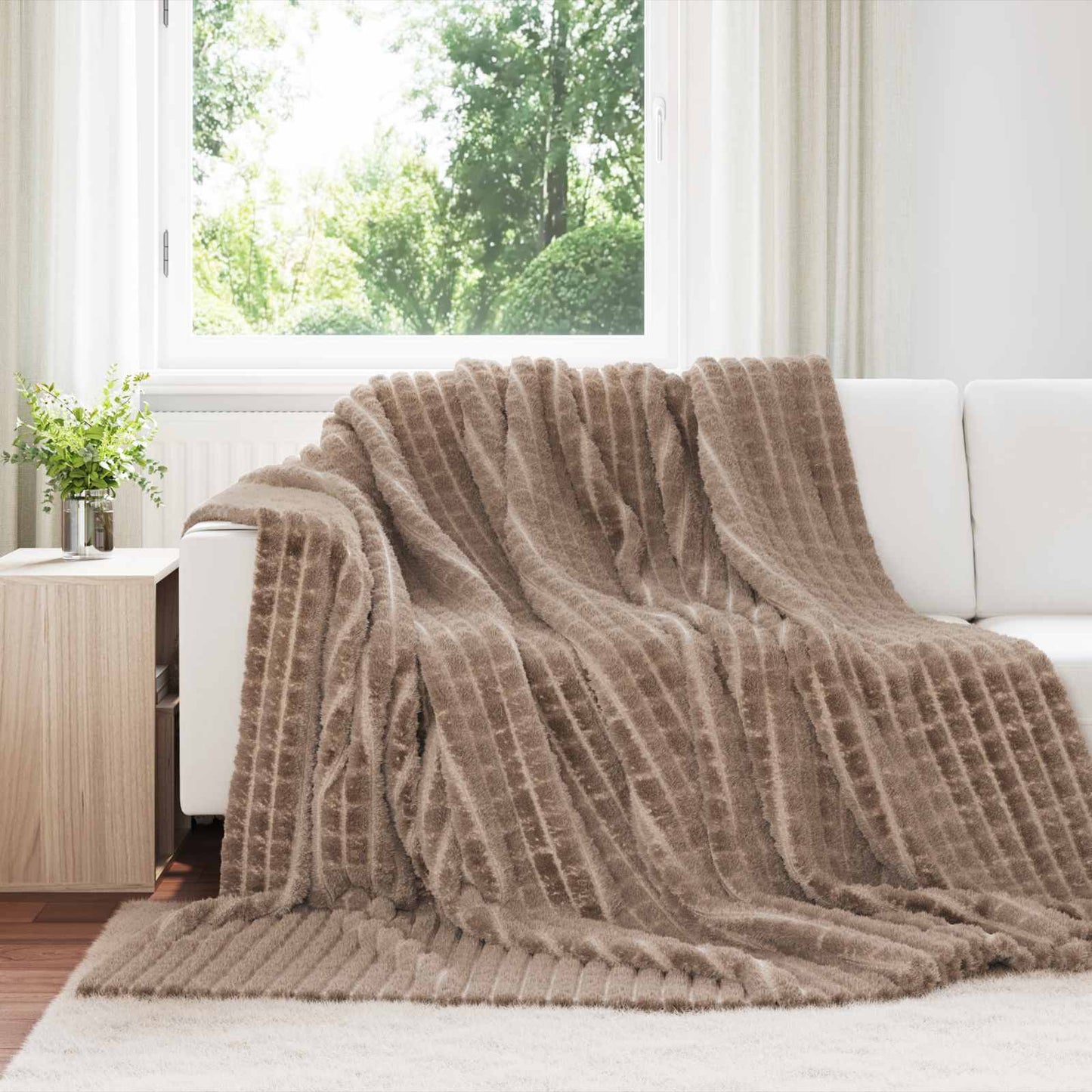 JUNG Vida Wohndecken 6 Stück Kamel 270 x 240 cm Fleece