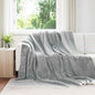 JUNG Vida Überwurfdecke Grau 240 x 270 cm Fleece