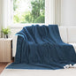 JUNG Vida Überwurfdecke Marineblau 220 x 240 cm Fleece