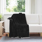 JUNG Vida Überwurfdecke Schwarz 130 x 150 cm Fleece