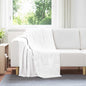 JUNG Vida Überwurfdecke Weiß 130 x 150 cm Fleece