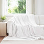 JUNG Vida Überwurfdecke Weiß 240 x 270 cm Fleece
