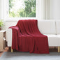 JUNG Vida Überwurfdecke Bordeauxrot 200 x 150 cm Fleece