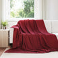 JUNG Vida Wohndecken 24 Stück Bordeauxrot 240 x 220 cm Fleece