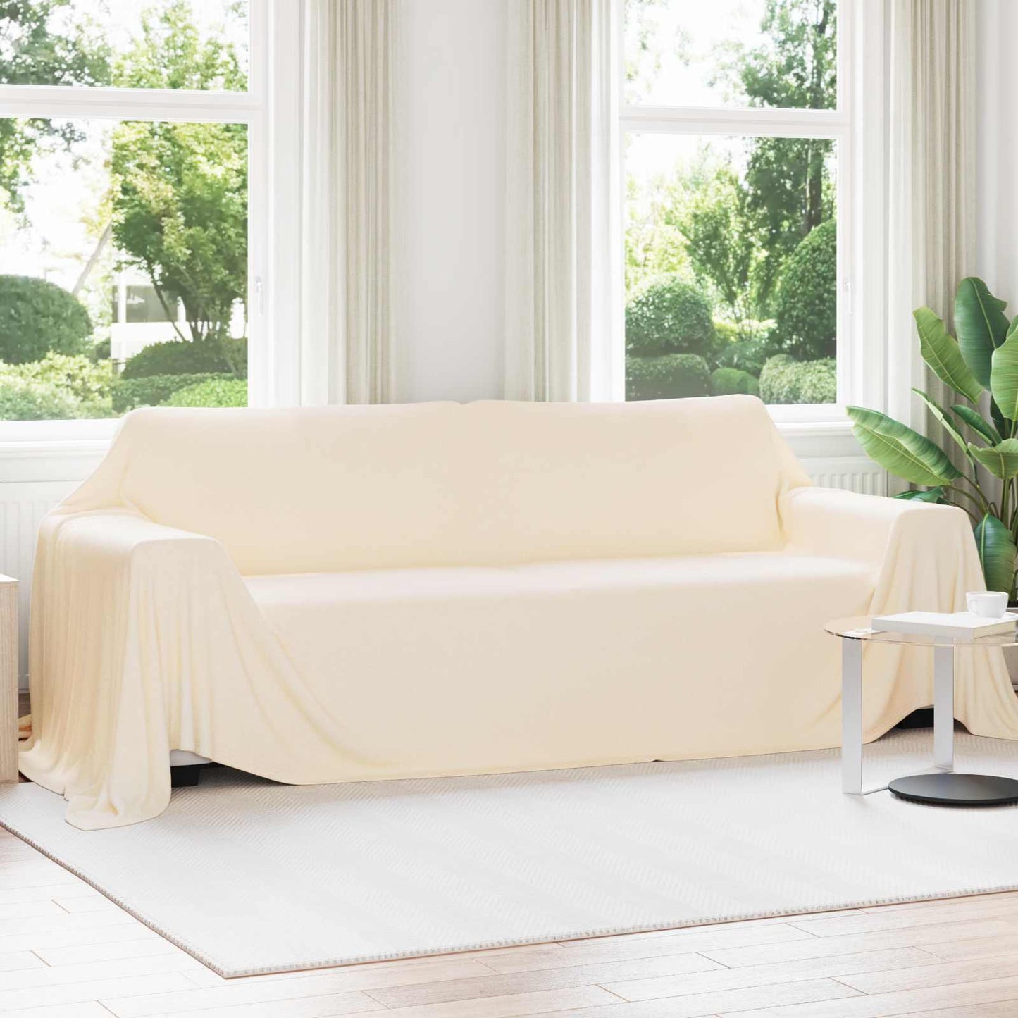 JUNG Vida Wohndecken 6 Stück Creme 350 x 270 cm Fleece