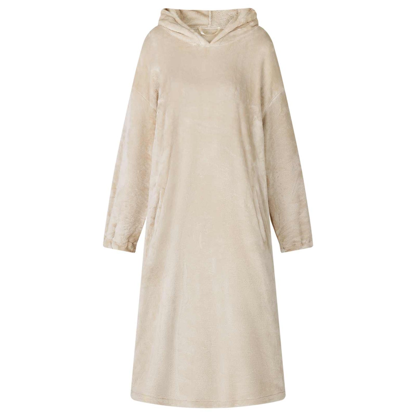 JUNG Vida Decken-Hoodie Beige M Flanell