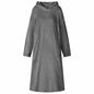 JUNG Vida Decken-Hoodie Dunkelgrau M Flanell